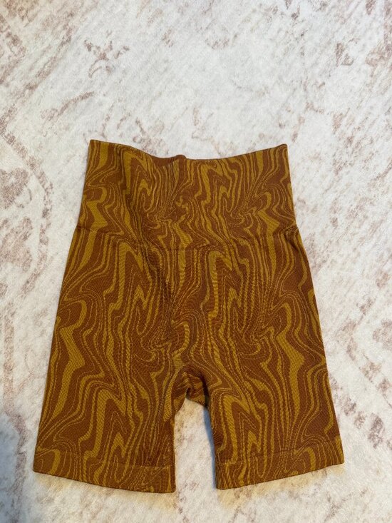JoyLab Pants - JoyLab Brown Psychedelic Swirl Biker Shorts Small